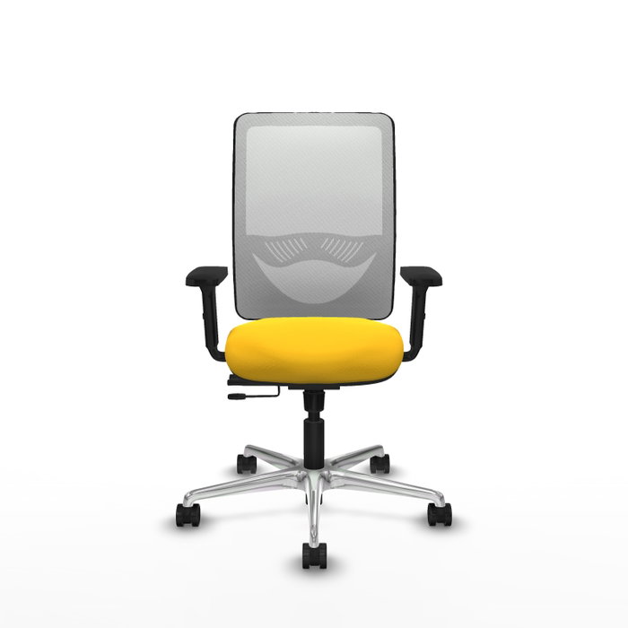 PIQUERAS Y CRESPO Silla de oficina Zulema Amarillo y Blanco