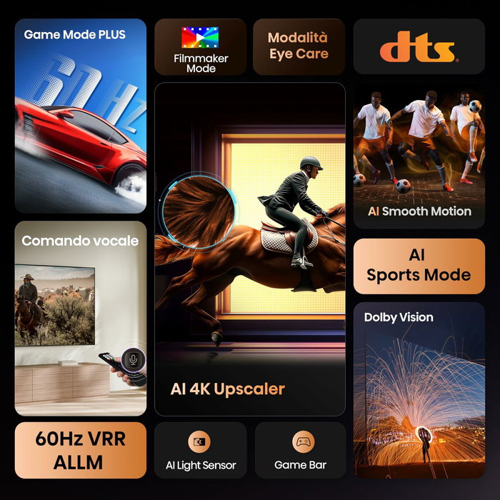 Smart TV Hisense 43A6Q 43" 4K Ultra HD LED HDR D-LED