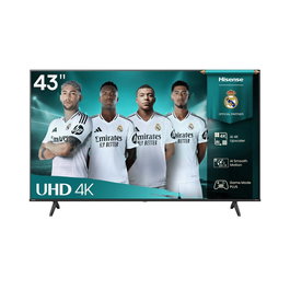 Hisense 43A6Q Televisor 43 Pulgadas LED Smart TV 4K UHD, Serie A6Q, Dolby Vision, HDR10, Game Mode Plus, VIDAA, Netflix, Disney+
