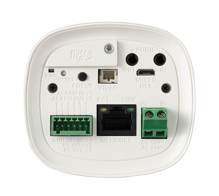 Hanwha Cámara IP Box Wisenet X 2MP AI WDR H.265 Interior 12/24V/PoE Analítica Video AI