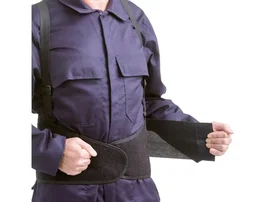 Safetop Faja lumbar elástica con velcro y tirantes XL