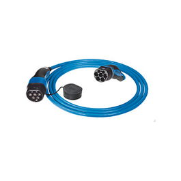 Mennekes Línea Verde 36247 Cable de Carga para Coche Eléctrico Tipo 2, 32A, 3 Fases, 22 kW, IP44, Azul/Negro, Longitud 7.5 Metros