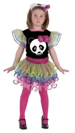 Creaciones Llopis Disfraz Infantil Panda Fashion T-M (7-9 Años)
