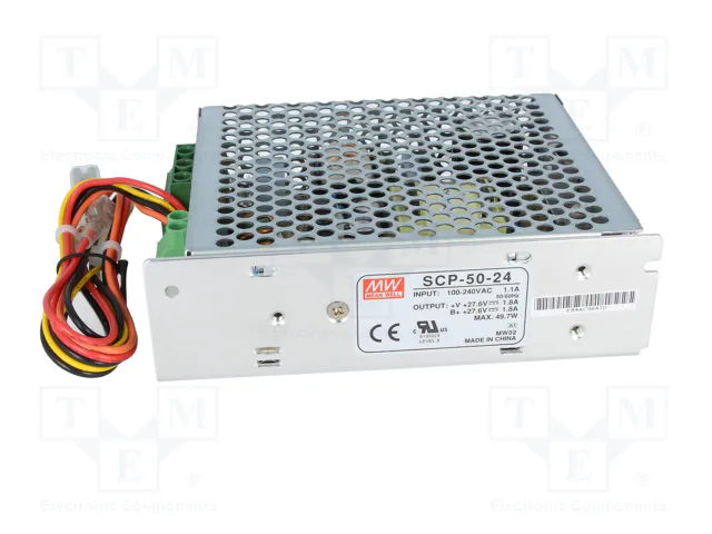 MEAN WELL SCP-50-24 Alimentador Buffer 49,7W 27,6VDC
