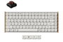 Keychron K3U-Q3Z Teclado Gaming 75% Brown Switch RGB Blanco