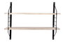 DKD Home Decor Estantería de Pared MDF y Hierro Negro 60x14x45 cm