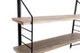 DKD Home Decor Estantería de Pared MDF y Hierro Negro 60x14x45 cm