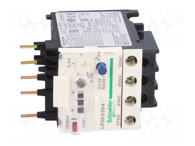 SCHNEIDER ELECTRIC Relé térmico TeSys K 0,36÷0,54A NO + NC SCHNEIDER ELECTRIC Relé térmico TeSys K 0,36÷0,54A NO + NC