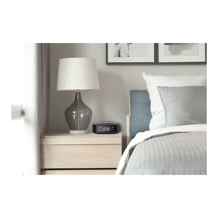 Philips TAR3505/12 Reloj Despertador Radio con DAB+, FM, Pantalla LCD, Alarma y Vibrador - Negro/Gris