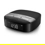 Philips TAR3505/12 Reloj Despertador Radio con DAB+, FM, Pantalla LCD, Alarma y Vibrador - Negro/Gris