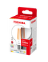 TOSHIBA Bombilla LED de filamento G95 E27 11W 2700K, luz cálida