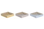 DKD Home Decor Servilleteros Bandana Pastel MDF y Metal Surtidos