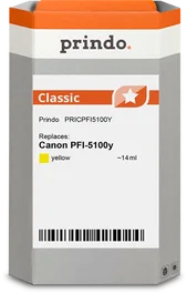 Prindo Cartucho de tinta amarillo PRICPFI5100Y Classic 14ml