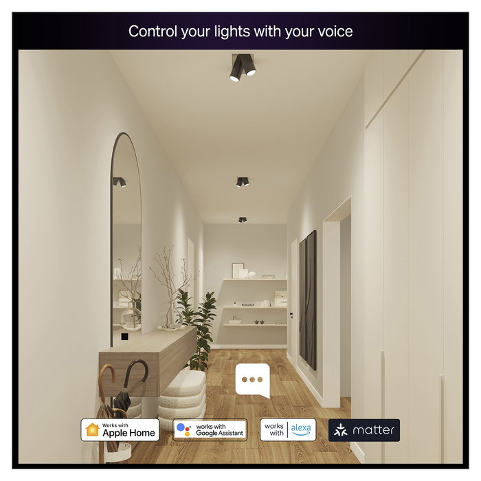 Philips WCA 345 GU10 3P Bombilla LED Esencial Blanca Cálida Regulable Inteligente Compatible con App y Voz