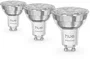 Philips Hue Essential White and Color ambiance GU10, Pack de 3