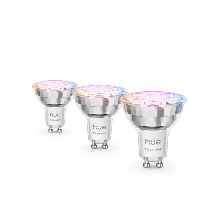 Philips Hue White and Color Ambiance Essential GU10 Bombilla Inteligente LED Bluetooth/Zigbee 345 lm 4,7 W Pack de 3