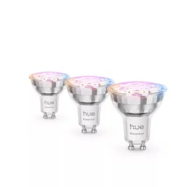 Philips Hue White and Color Ambiance Essential GU10 Bombilla Inteligente LED Bluetooth/Zigbee 345 lm 4,7 W Pack de 3