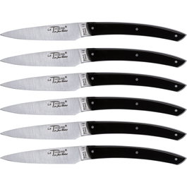 Laguiole Set de 6 Cuchillos Le Thiers 2.0 con Acrílico Negro