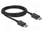 DeLOCK Cable DisplayPort 2.0 10K 60 Hz 54 Gbps 2 m
