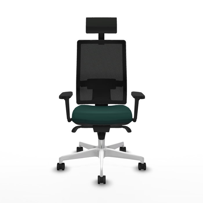 PIQUERAS Y CRESPO Silla de oficina Horna con mecanismo Sincro, Verde botella y Negro PIQUERAS Y CRESPO Silla de oficina Horna con mecanismo Sincro, Verde botella y Negro