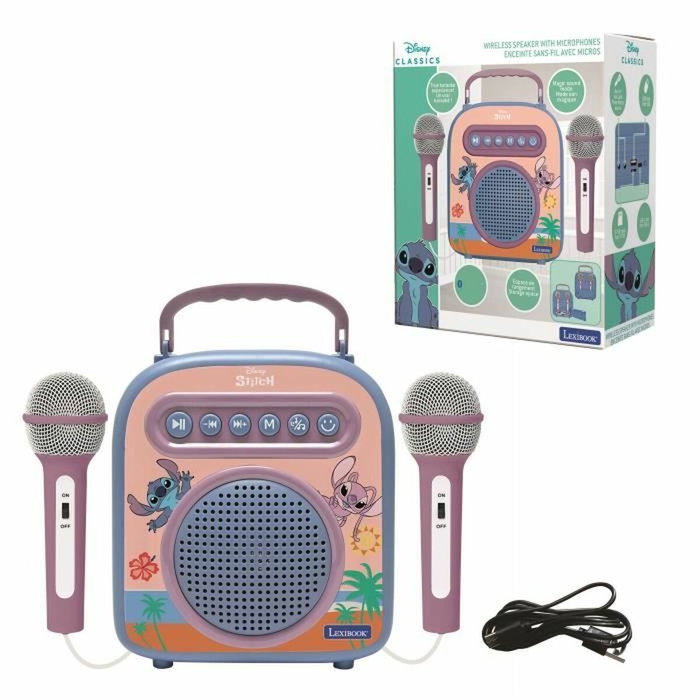 Lexibook Altavoz Bluetooth Stitch con micrófonos Disney Lexibook Altavoz Bluetooth Stitch con micrófonos Disney