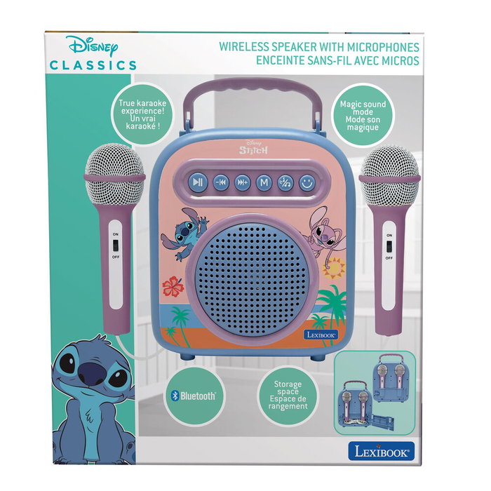 Lexibook Altavoz Bluetooth Stitch con micrófonos Disney Lexibook Altavoz Bluetooth Stitch con micrófonos Disney