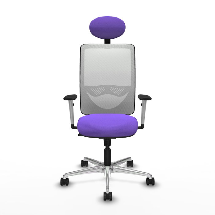 PIQUERAS Y CRESPO Silla de oficina Zulema con mecanismo Sincro, Lila y Blanco PIQUERAS Y CRESPO Silla de oficina Zulema con mecanismo Sincro, Lila y Blanco