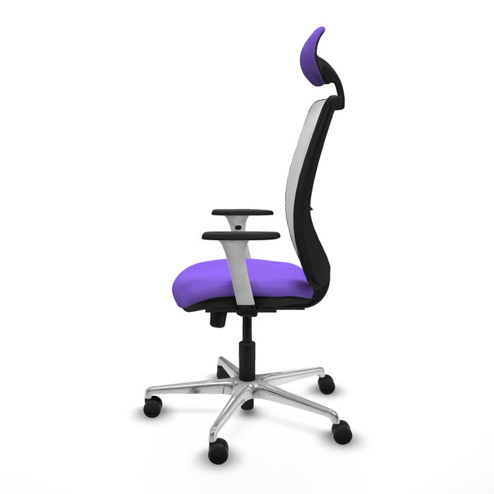 PIQUERAS Y CRESPO Silla de oficina Zulema con mecanismo Sincro, Lila y Blanco PIQUERAS Y CRESPO Silla de oficina Zulema con mecanismo Sincro, Lila y Blanco