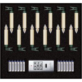 Krinner Lumix Superlight Flame Mini Ivory Set de 12 piezas