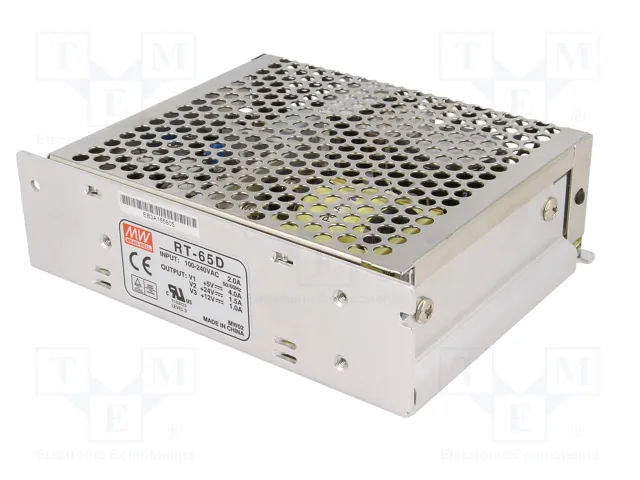 MEAN WELL RT-65D Fuente de alimentación de impulso 68W MEAN WELL RT-65D Fuente de alimentación de impulso 68W