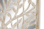 DKD Home Decor Decoración de Pared Árbol Decapé Blanco con Espejo