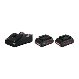 Bosch 1 600 A01 BA3 Starter Set Standard con 2 Baterías ProCORE18V 4.0Ah y Cargador GAL 18V-40, Juego Batería y Cargador Litio 18V 4Ah