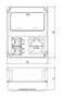 PCE Cuadro de Distribución IP54 de 9 Módulos