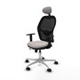 PIQUERAS Y CRESPO Silla de Oficina Jorquera con Mecanismo Sincro/Traslack Blanco y Negro