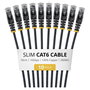 StarTech.com Paquete de 10 Cables Ethernet Cat6 Slim 50cm Negro