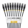 StarTech.com Paquete de 10 Cables Ethernet Cat6 Slim 50cm Negro