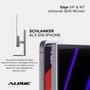 Alogic EDGE 40 Monitor Ultrapanorámico UWQHD Gris Space Gray (40C2KPDSGR) lifetyle-ready IPS 100Hz USB-C Hub