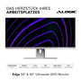 Alogic EDGE 40 Monitor Ultrapanorámico UWQHD Gris Space Gray (40C2KPDSGR) lifetyle-ready IPS 100Hz USB-C Hub