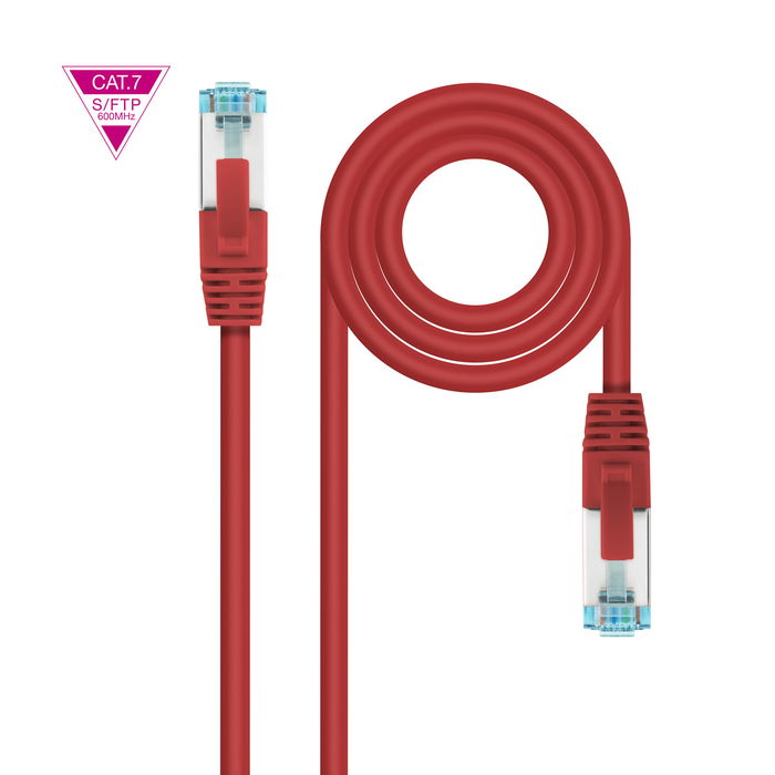NANOCABLE CABLE RED CAT.7 LSZH SFTP PIMF AWG26 ROJO 30 CM NANOCABLE CABLE RED CAT.7 LSZH SFTP PIMF AWG26 ROJO 30 CM