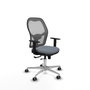 PIQUERAS Y CRESPO Silla de oficina Jorquera Gris con mecanismo Sincro/Traslack