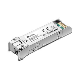 TP-LINK TL-SM321B Transceiver SFP, Fibra Óptica Gigabit 1250 Mbps 1000Base-BX, LC/UPC 9/125 µm, 1310nm TX / 1550nm RX, para Distancias hasta 10 km