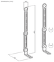 Aisens Soporte Universal SPK03U-375 para Barra de Sonido Negro