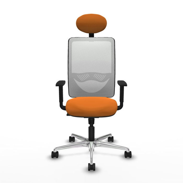 PIQUERAS Y CRESPO Silla de oficina Zulema Naranja y Blanco PIQUERAS Y CRESPO Silla de oficina Zulema Naranja y Blanco
