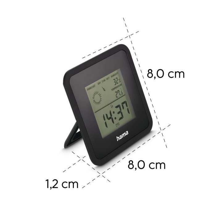 Estación Meteorológica Multifunción Hama 00185890 Negro Estación Meteorológica Multifunción Hama 00185890 Negro
