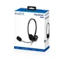Ewent EW3567 Auriculares Diadema Alámbricos con Micrófono Boom para Llamadas y Música, Color Negro, Supraaural, Conector 3.5 mm, Cable 2.1 m