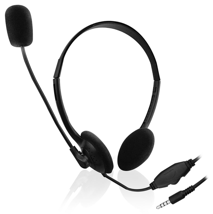 Ewent EW3567 Auriculares de Diadema con Micrófono Negro