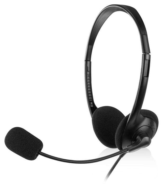 Ewent EW3567 Auriculares de Diadema con Micrófono Negro
