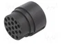 HARTING Conector redondo macho UIC558 de 13 pines
