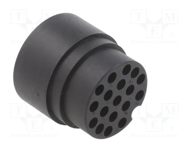 HARTING Conector redondo macho UIC558 de 13 pines
