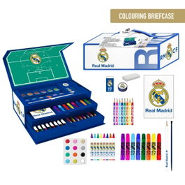 Cerdá Maletín de Papelería Coloreable Real Madrid Back to School 2025